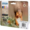 Image de Cartouche dencre EPSON Multipack 378 - Ecureuil - Noir Jaune Cyan Magenta Magenta clair Cyan clair