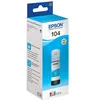 Image de EPSON Kit de Remplissage dEncre Epson EcoTank 104 - Cyan - Jet dencre - 7500 Pages - 1 Unit(s) (C13T00P240)