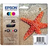 Image de Epson Multipack 603XL Etoile de Mer, Cartouches d'encre d'origine XL Haute capacité, 4 couleurs : Noir, Cyan, Magenta, Jaune, XP-2100, XP-3100, XP-4100, WF-2810DWF, WF-2830DWF, WF-2835DWF, WF-2850DWF