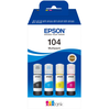 Image de Pack de cartouches d'encre d'origine noir + 3 couleurs EcoTank 104 EPSON