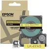 Image de Epson Labelworks LK-4YAS Cartouche d'étiquetage compatible avec Epson LabelWorks LW-C610 et LW-C410 Jaune/gris 12 mm