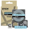 Image de Epson Labelworks LK-4LAS Cartouche d'étiquetage compatible avec Epson LabelWorks LW-C610 et LW-C410 Bleu/gris 12 mm