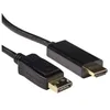 Image de ACT AK3990 Adaptateur de câble vidéo DisplayPort HDMI 1,8 m Noir 1,8 m DisplayPort HDMI mâle Noir