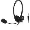 Image de ACT AC9330 Casque PC avec Microphone, écouteurs Intra-Auriculaires, Prise Jack 3,5 mm, Longueur du câble 2 m