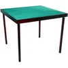 Image de Engelhart Table de Poker Pliable et Bridge Pliante en Bois 89 x 89 cm   Table de Jeux de Cartes Carrée 4 Joueurs avec Feutrine Verte pour Poker, Bridge, Belote et Rami 390501
