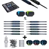 Image de Engelhart - 062050 - Lot de 12 Fléchettes Convertibles Pointes Acier et Nylon - 4 Joueurs - Accessoires de Rechange et Outil Multifonctions - 18g et 23g - Jeux de Flechettes