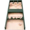 Image de Engelhart - 340661 - Jeu de Palets en Bois Dinosaures - Mini Billard Hollandais - 80 cm (en 2 Parties) - Sacs en Coton - Adresse - Jeux en Bois - Shuffleboard Illustré pour Enfants 4 Ans et +