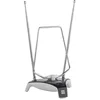 Image de Antenne HDTV intérieure de One for All avec d'Excellente Performance pour DVB-T TNT Numérique et Analogique TV Signaux - à 5km Range - avec Câble Coaxial - VHF/UHF - Gris - SV9305