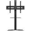 Image de Support TV en porte-à-faux et universel de One For All avec étagère - Écrans 32" et 70"   TVs LCD/LED/Plasma/OLED/QLED - Rotation à 90° et inclinaison à 15° - Hauteur ajustable - VESA 600x400 - WM4672