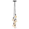 Image de it's about RoMi Suspension OSLO, 7 douilles, Lampe suspendue noire, réglable en hauteur, noir, E27, 40 Watt.
