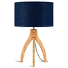 Image de GOOD&MOJO Annapurna Lampe à Poser, Bambou, E27, 40 W, Bleu Jean