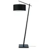 Image de Lampadaire - ANDES - Good&Mojo - Bambou - Noir - Lin écologique/Noir - 176cm