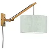 Image de Applique Murale - ANDES - Good&Mojo - Base Bambou - Lin Clair - S
