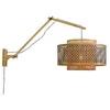 Image de Applique murale - BHUTAN - Bambou - Bras Long Naturel (L (50x30cm))