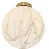 Image de it's about RoMi [DL] Plafonnier en verre/fer Carrare Globe Dia. 28 x 32 cm Imprimé marbre blanc/or, L