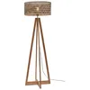 Image de Good&Mojo [W] Lampadaire Java 4 pieds nat/50 x 22. Noir/naturel. -