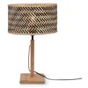 Image de Good&Mojo [W] Lampe de table Java rectangulaire nat/3218. Noir/naturel. -