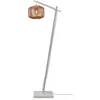 Image de Good&Mojo Tanami fs 2520 Lampadaire bambou rotin blanc