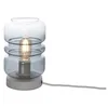 Image de it's about RoMi [DL] Lampe de table en verre Verona - Hauteur : 25 x diamètre : 15 cm - Gradient de couleur gris clair/transparent.