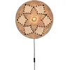 Image de Good&Mojo Andros Applique murale, naturel/blanc, diamètre : 45 cm, ronde, jonc de mer, pour intérieur et chambre à coucher et salon