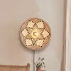 Image de GOOD & MOJO Applique murale Andros, naturel/blanc, fiche, Ø 45 cm