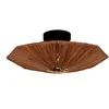 Image de Good&Mojo Plafonnier Panama - Marron - 45 x 45 x 5 cm - Autres - Raffia