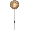 Image de Good&Mojo Applique murale Barbade - Naturelle - Diamètre : 35 cm - Rond - Bambou - Applique murale pour chambre à coucher et salon
