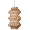 Image de Good&Mojo Suspension Barbade - Naturelle - Diamètre : 40 cm - Rond - Bambou - Lampe suspendue & lampe suspendue - Lampe de salon et chambre à coucher - Lampe suspendue pour table à manger