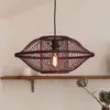 Image de GOOD & MOJO Suspension Maui, rouge, Ø 50 cm, bambou, E27