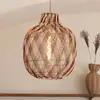 Image de GOOD & MOJO Suspension Mendoza, naturel/rouge, Ø 40 cm, bambou