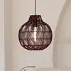 Image de GOOD & MOJO Suspension Mendoza, rouge, Ø 35 cm, bambou, E27