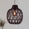 Image de GOOD & MOJO Suspension Mendoza, rouge, Ø 40 cm, bambou, E27