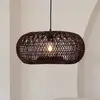 Image de GOOD & MOJO Suspension Arizona, rouge, Ø 50 cm, bambou, E27