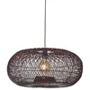 Image de Good&Mojo Suspension Arizona - Bordeaux - Diamètre 70 cm - Rond - Bambou - Lampe suspendue et lampe suspendue - Lampe de salon et chambre à coucher - Lampe suspendue pour table à manger