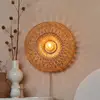 Image de GOOD & MOJO Applique murale Arizona, naturel, Ø 50 cm, bambou, fiche