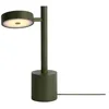 Image de Good&Mojo Okinawa Lampe de table ronde en bois Vert Ø 21 x 35 cm Lampe de table moderne pour salon et chambre à coucher