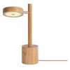 Image de Good&Mojo Lampe de table Okinawa - Beige - Ø 21 x 35 cm - Ronde - Bois - Lampe de table pour salon et chambre à coucher - Lampe de table moderne