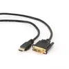 Image de Gembird 5m, HDMI/DVI, M/M DVI-D Noir - Câbles vidéo et adaptateurs (HDMI/DVI, M/M, 5 m, HDMI, DVI-D, Or, Noir, Mâle/Mâle)