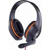 Image de Gembird GMB Gaming Gaming Headset with in-Line Volume Control - Comfortable, Sound for PS4, Xbox One, PC - Orange-Black with Adjustable Headband and Rotating Microphone