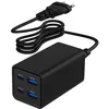 Image de Gembird Chargeur Rapide USB-PD 4 Ports 65W GaN - Noir