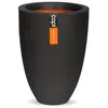 Image de Capi Europe - Vase élégant Bas Smooth NL - 36x48 - Noir - Ouverture Ø36 - Pot intérieur et extérieur - KBL782
