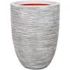 Image de CAPI EUROPE Pot de fleurs NATURE RIB - 36x47 cm - Ivoire