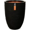 Image de CAPI EUROPE Vase élégant bas RIB NL - 46x58 cm - Noir