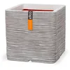 Image de Capi Europe - Pot carré Rib NL - 40x40 - Ivoire - Ouverture Ø40 - Pot intérieur et extérieur - KOFI903