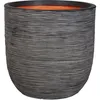 Image de CAPI EUROPE Pot de fleurs RIB NL - 35x34 cm - Anthracite - Plastique recyclé