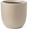 Image de CAPI EUROPE Pot de fleurs WASTE SMOOTH NL - 35x34 cm - Terrazzo beige - Écologique