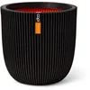 Image de Capi Europe - Pot Boule Groove NL - 43x41 - Noir - Ouverture Ø43 - Pot intérieur et extérieur - KGVBL933