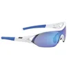 Image de BBB 2.973.254.472 Lunettes de Soleil Sport Impact BSG-44 Blanc/Verres et Branches Bleus