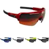 Image de BBB Cycling Lunettes de vélo Commander | Lunettes de sport pour homme et femme | Lunettes de sport | avec trois verres interchangeables | Polycarbonate | VTT vélo de route urbain | Rouge brillant | BSG-61