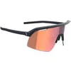 Image de BBB Cycling Lunettes de cyclisme à contraste élevé - Lunettes de soleil de cyclisme professionnelles pour homme et femme - Gravel Vélo de route et VTT Valor FLUX noir mat rouge BSG-81